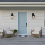 Beckett Outdoor Wall Light, Small 16" Black