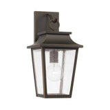Beckett Outdoor Wall Light, Small 16" Oiled Bronze