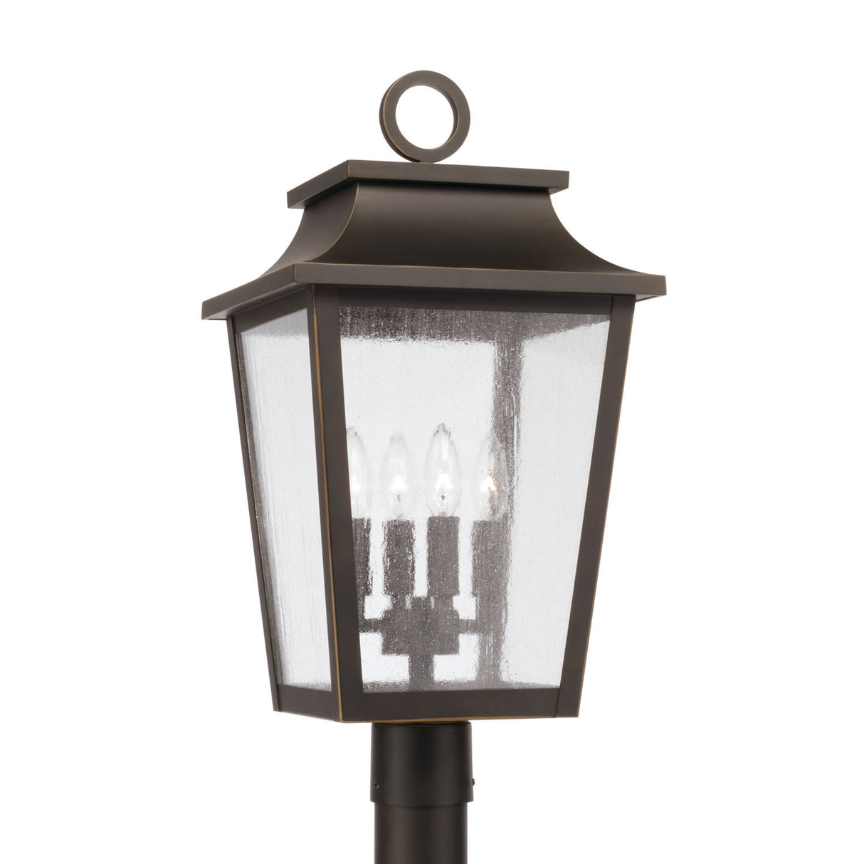 Beckett Outdoor Post Light, Oiled Bronze