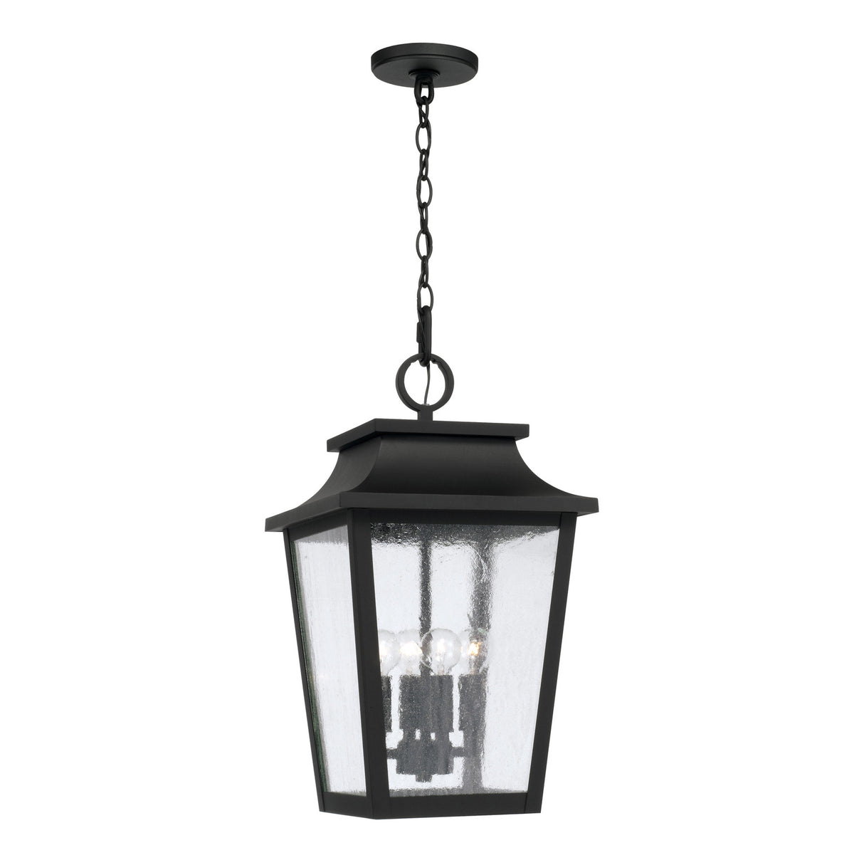 Beckett Outdoor Hanging Light, Black