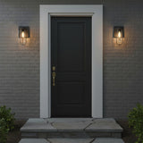 Orson Outdoor Wall Light, Small 12" Black
