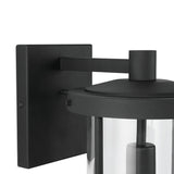 Orson Outdoor Wall Light, Medium 18" Black