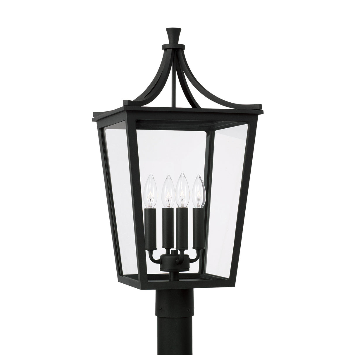 Ellery Outdoor Post Light, Black
