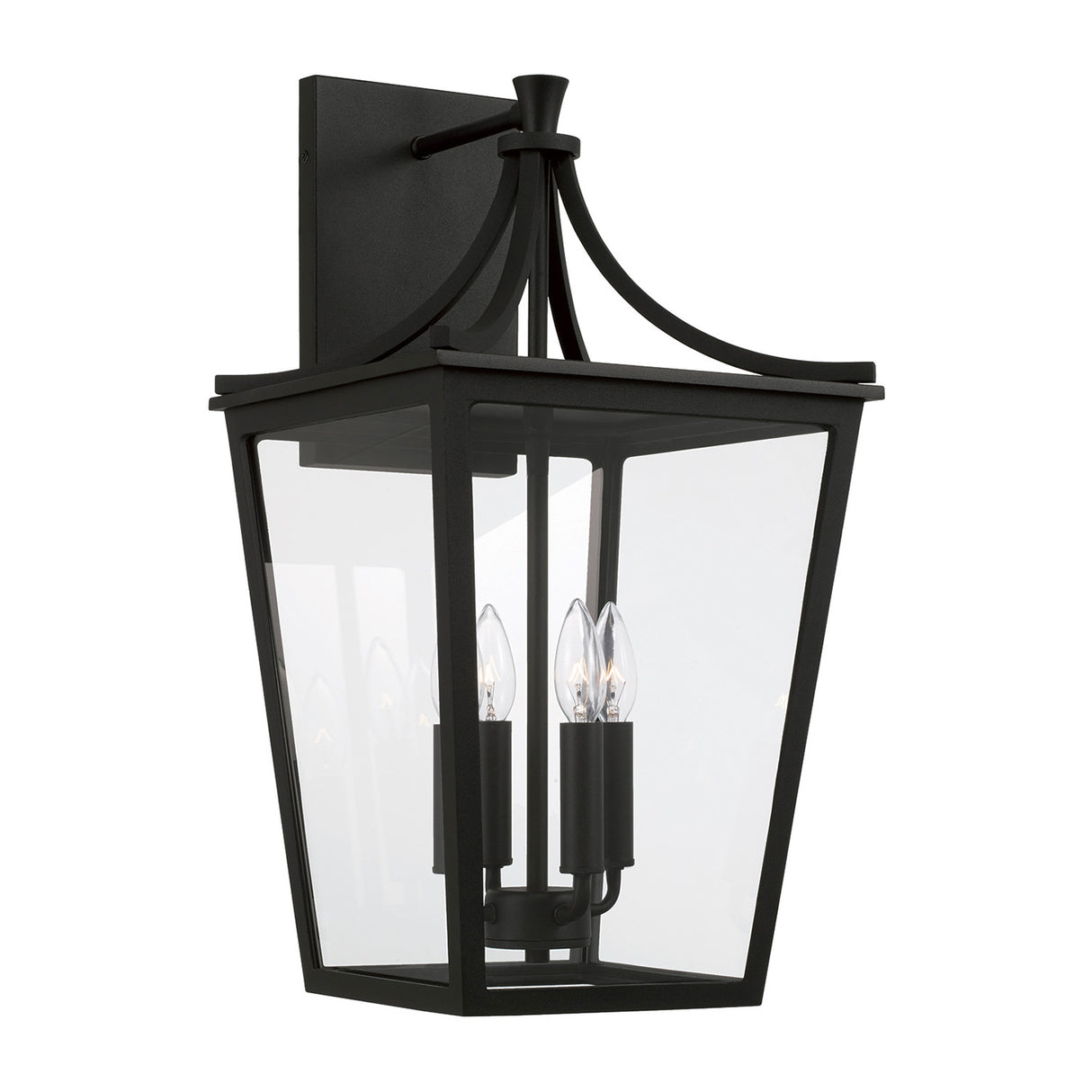 Ellery Outdoor Wall Light, Large 23" Black