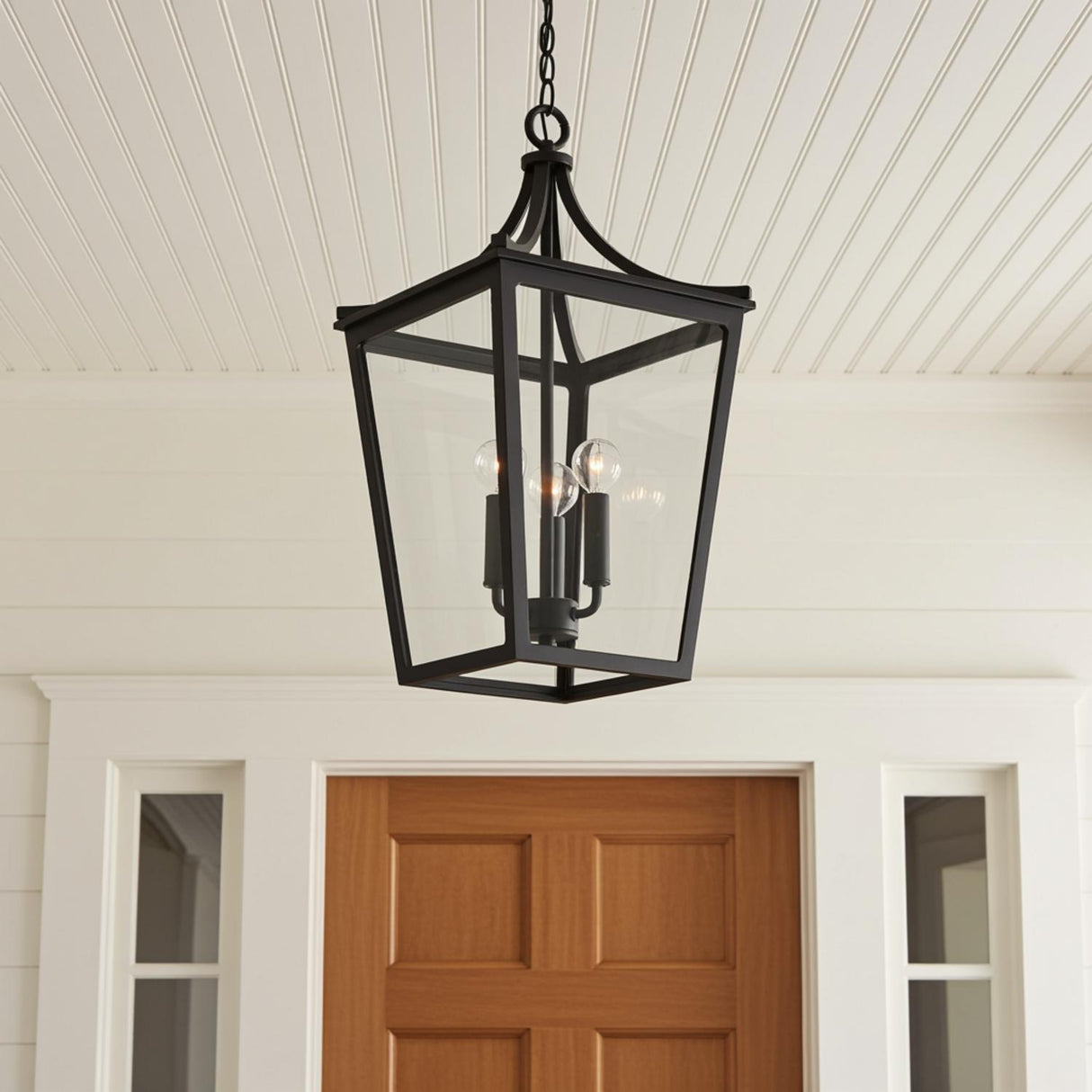 Ellery Outdoor Hanging Light, Black