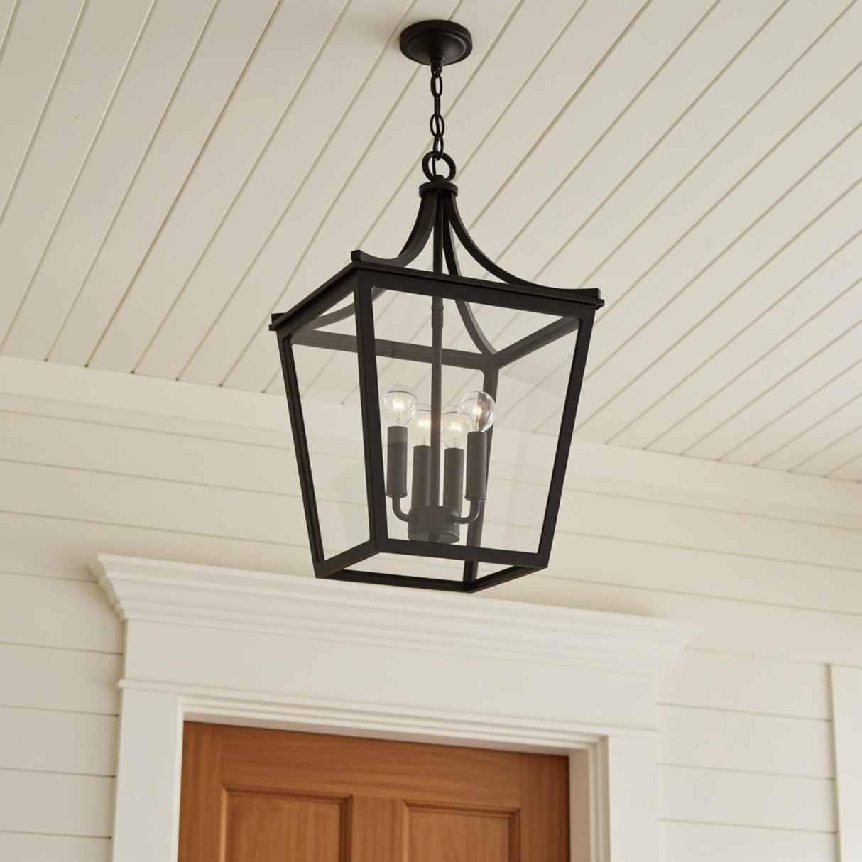 Ellery Outdoor Hanging Light, Black