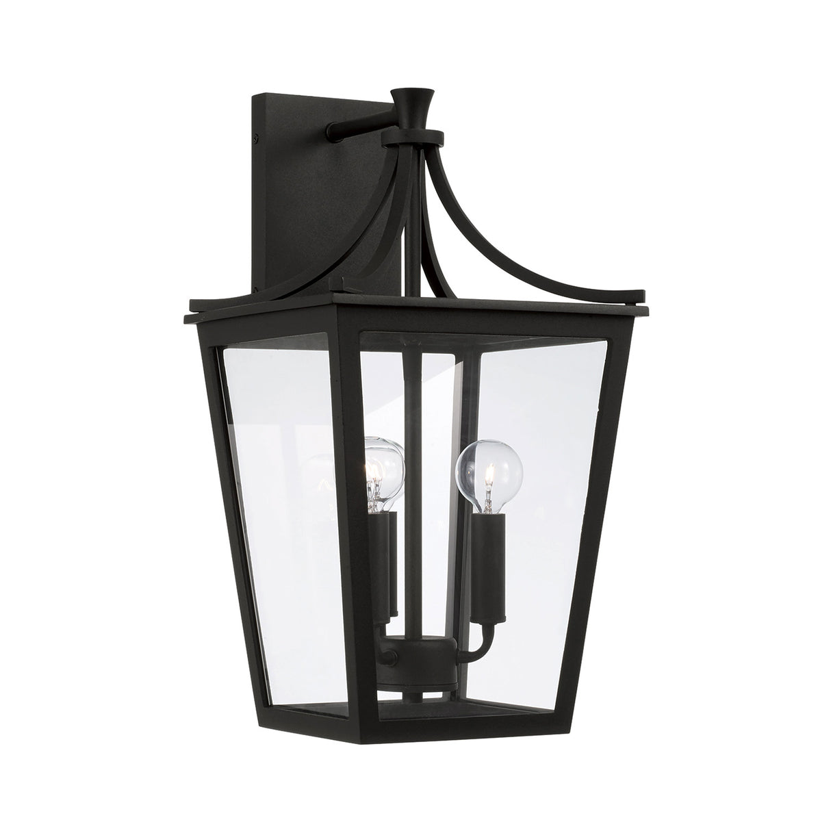 Ellery Outdoor Wall Light, Medium 19" Black