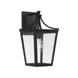 Ellery Outdoor Wall Light, Small 14" Black