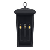 Leighton Outdoor Wall Light, Large 24" Black