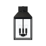 Porter Outdoor Wall Light, Medium 19" Black