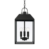 Porter Outdoor Hanging Light, Black
