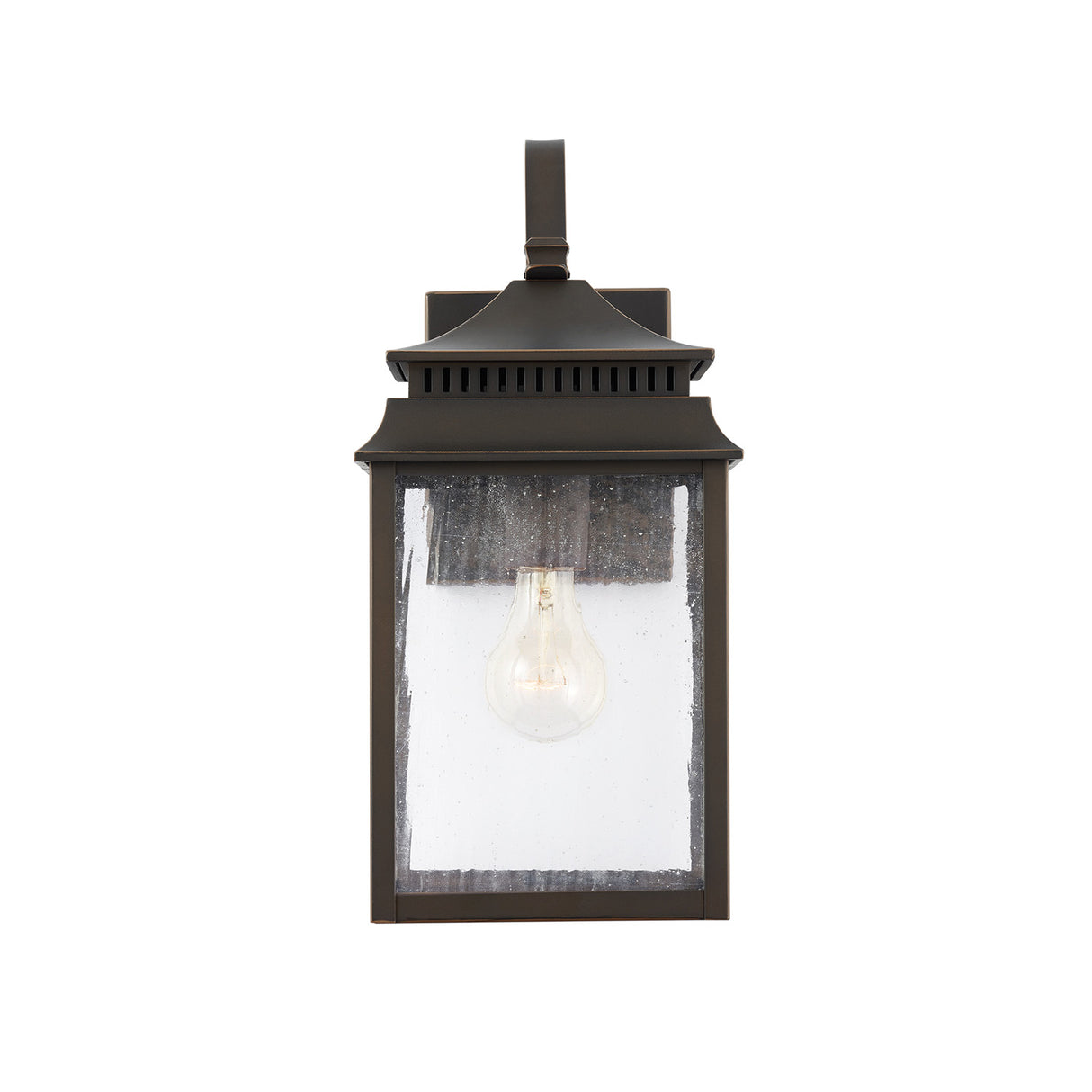 Hanover Outdoor Wall Light, Small 15" Oiled Bronze