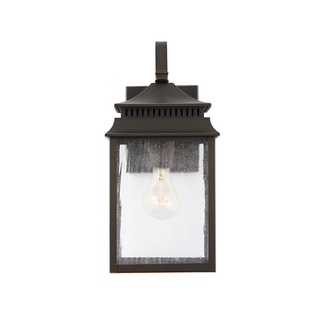 Hanover Outdoor Wall Light, Small 15" Oiled Bronze