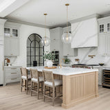 Ori Pendant 17, Matte Brass for Modern Farmhouse home with White Cabinetry