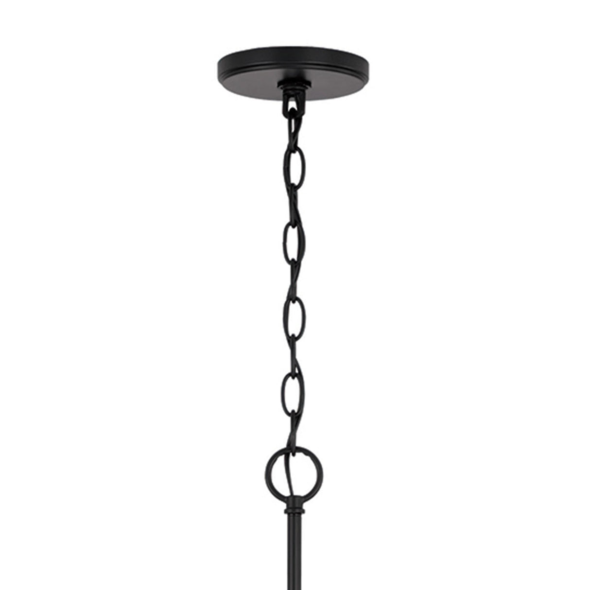 Oriana 8 Light Chandelier 52", Matte Black