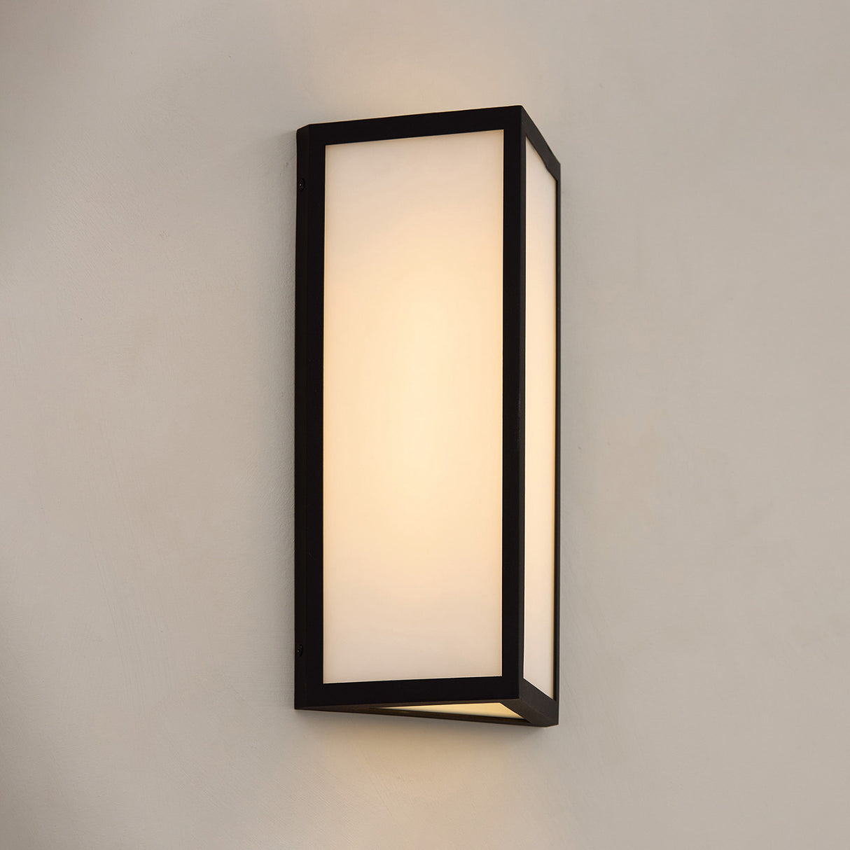 Ellis LED Outdoor Wall Light, Small 15" Black