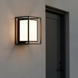 Orley Outdoor Wall Light, Medium 16" Black