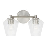 Sariel 2 Light Vanity, Brushed Nickel