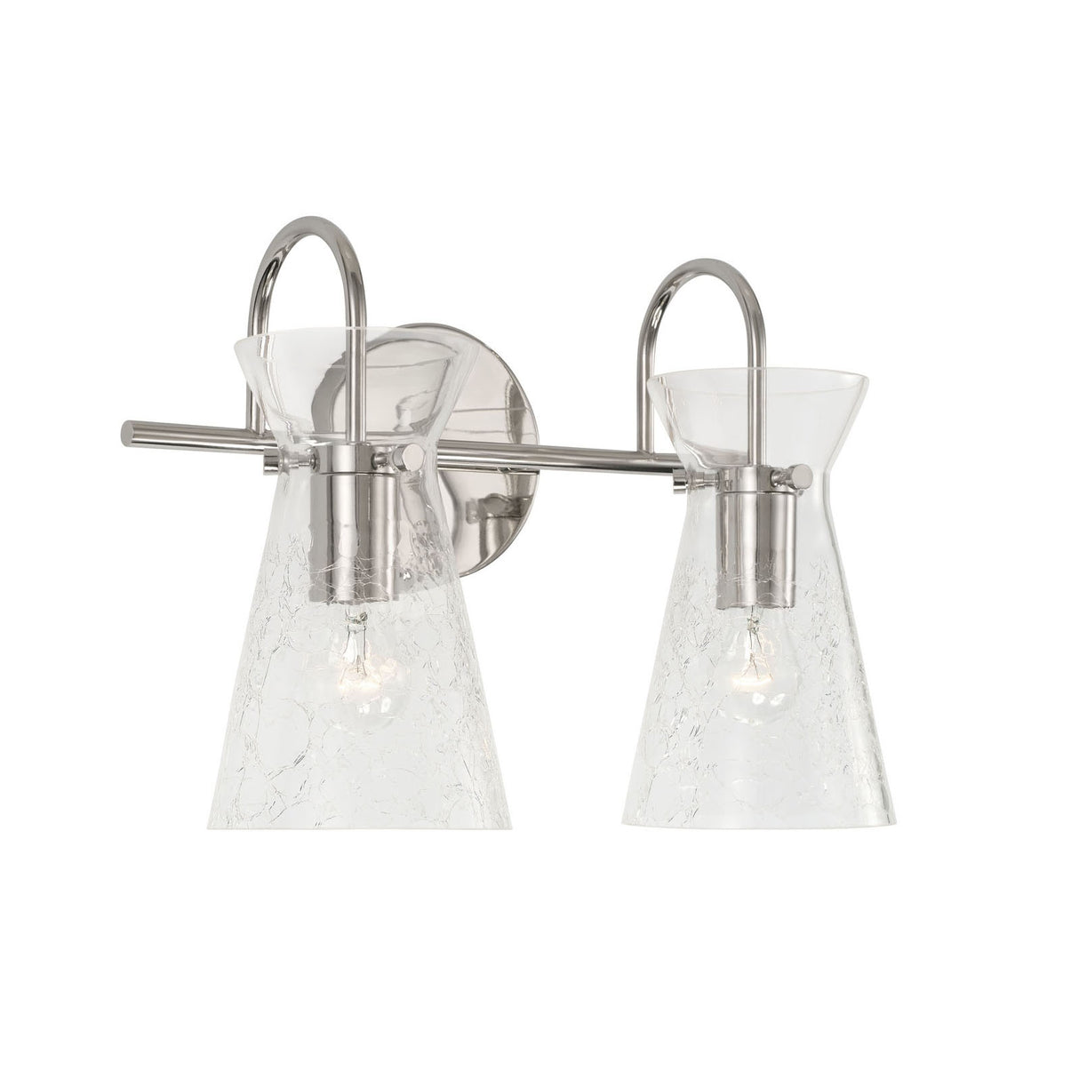 Aries 2 Light Vanity, Polished Nickel