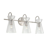 Aries 3 Light Vanity, Polished Nickel