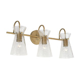 Aries 3 Light Vanity, Aged Brass