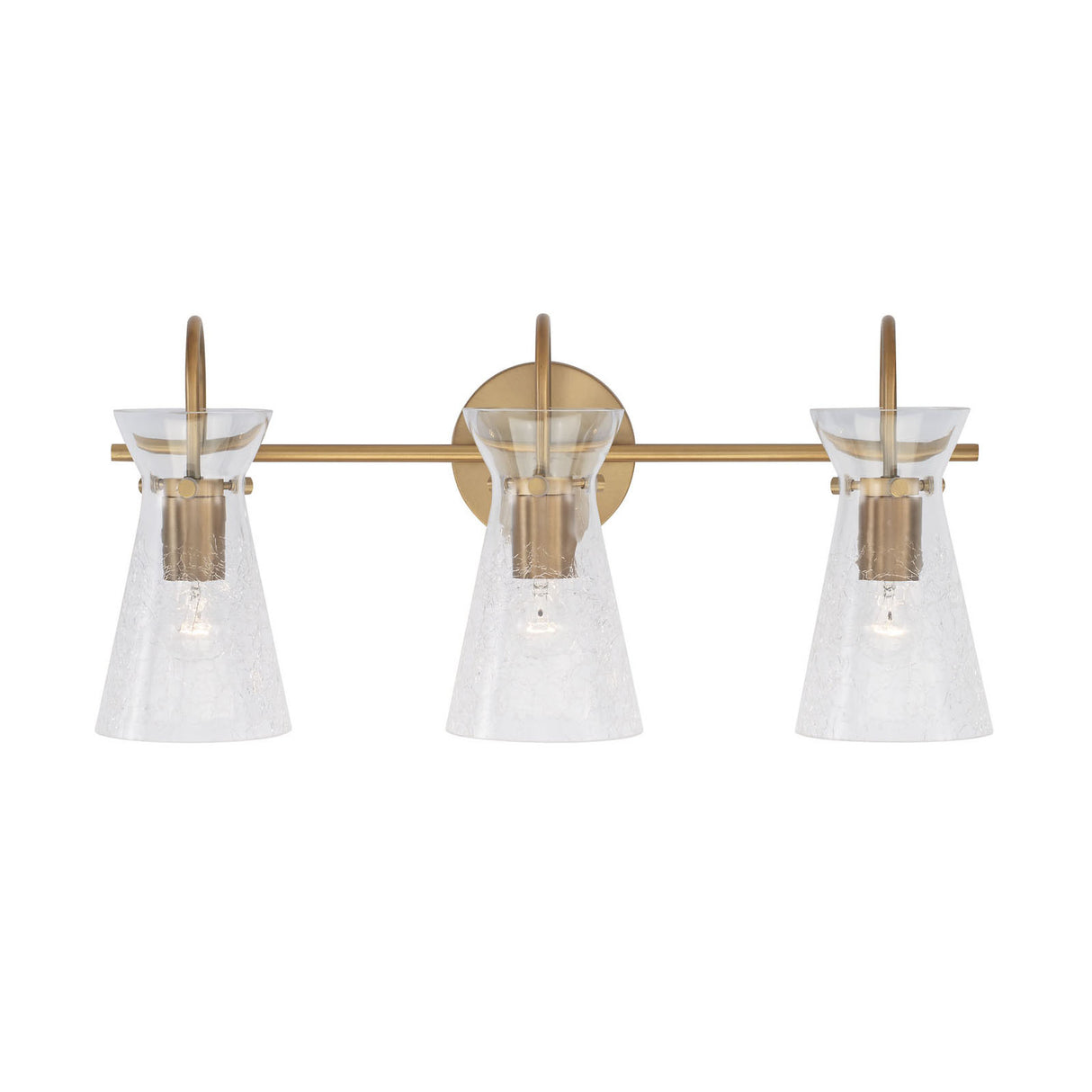 Aries 3 Light Vanity, Aged Brass