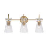 Aries 3 Light Vanity, Aged Brass