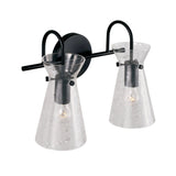 Aries 2 Light Vanity, Matte Black