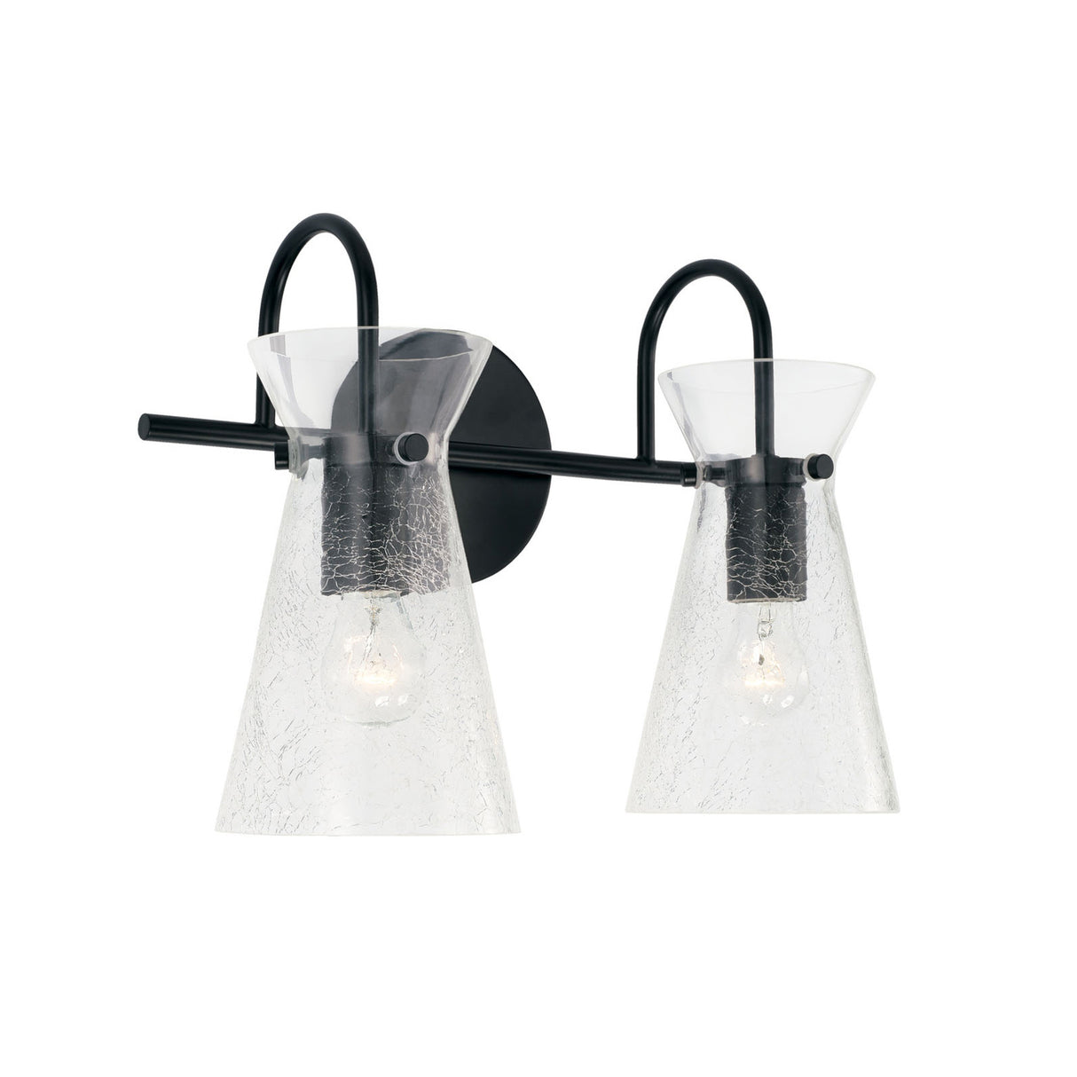 Aries 2 Light Vanity, Matte Black