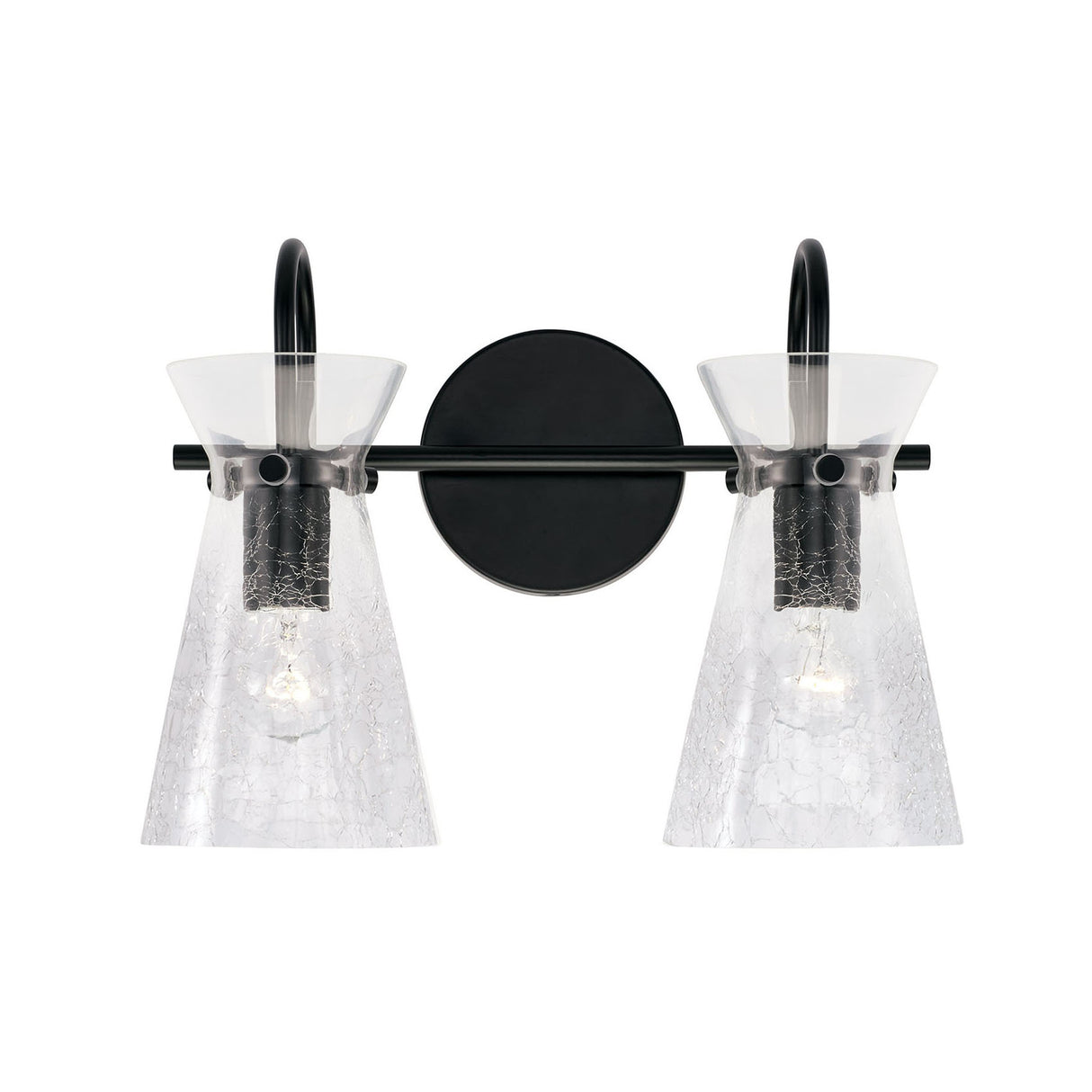 Aries 2 Light Vanity, Matte Black