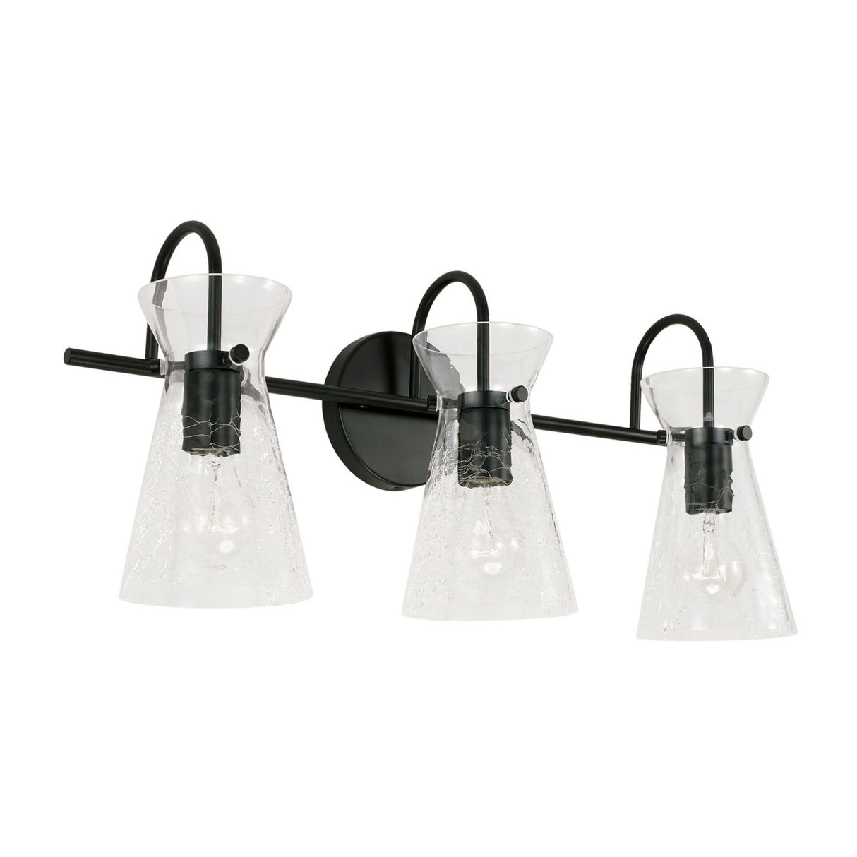 Aries 3 Light Vanity, Matte Black