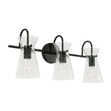 Aries 3 Light Vanity, Matte Black