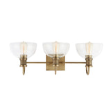 Greer 3 Light Vanity, Aged Brass