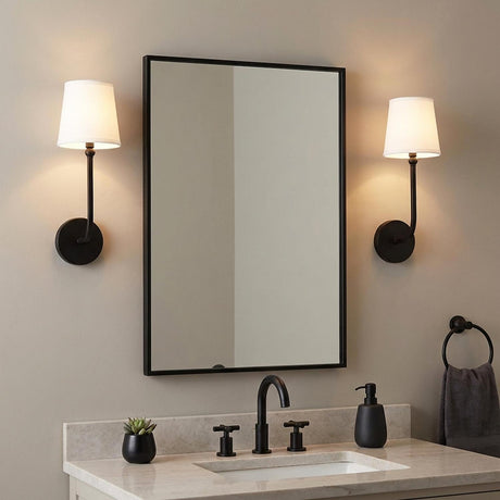 Elowen Wall Sconce 17", Matte Black
