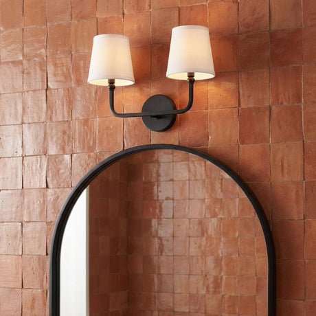 Elowen 2 Light Vanity, Matte Black