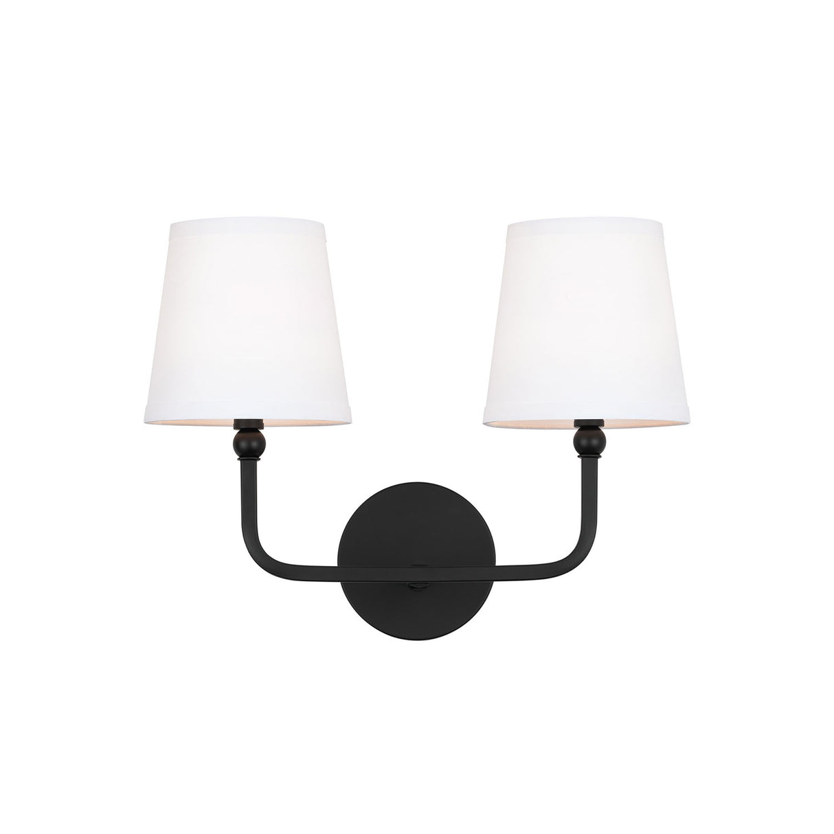 Elowen 2 Light Vanity, Matte Black