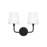 Elowen 2 Light Vanity, Matte Black