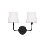 Elowen 2 Light Vanity, Matte Black