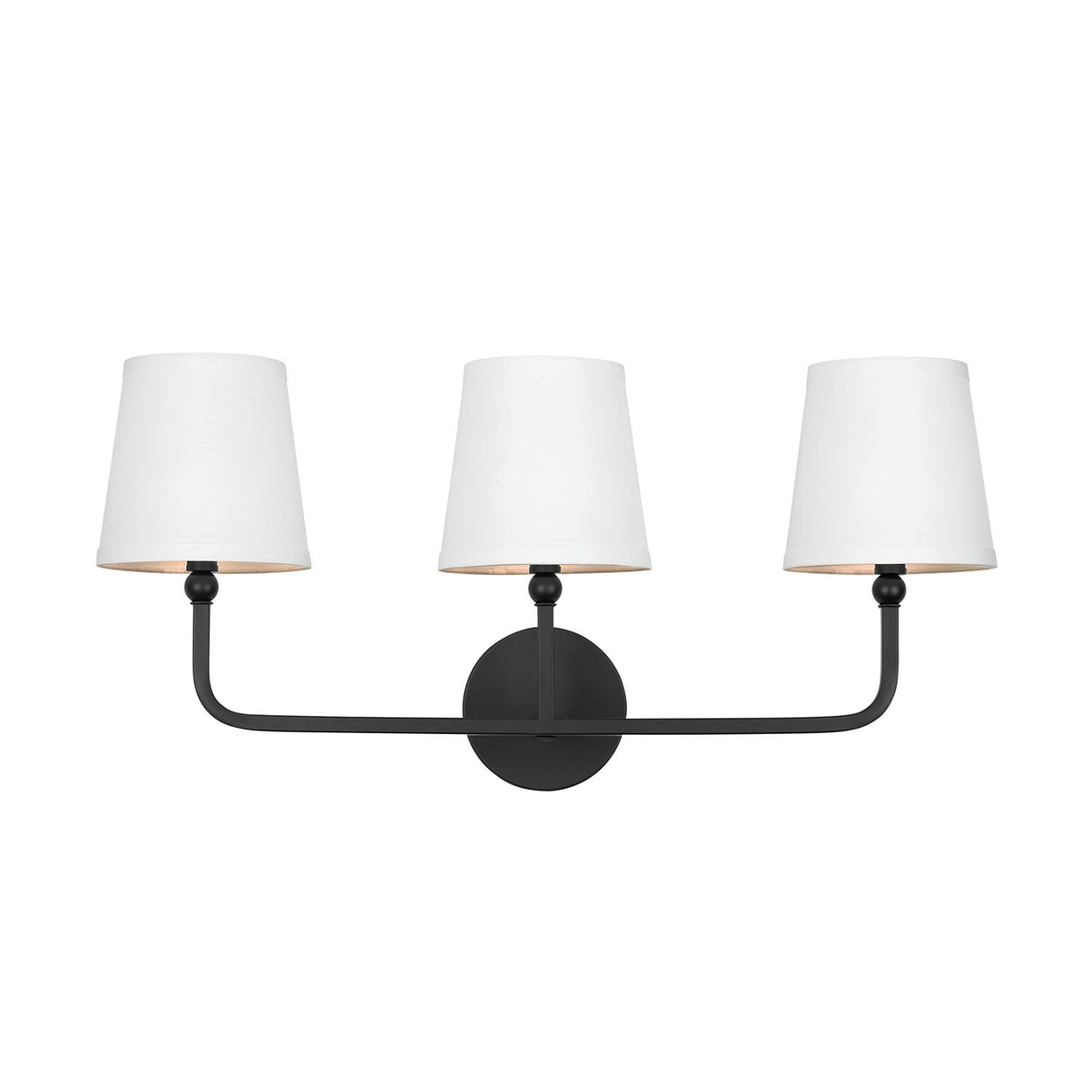 Elowen 3 Light Vanity, Matte Black