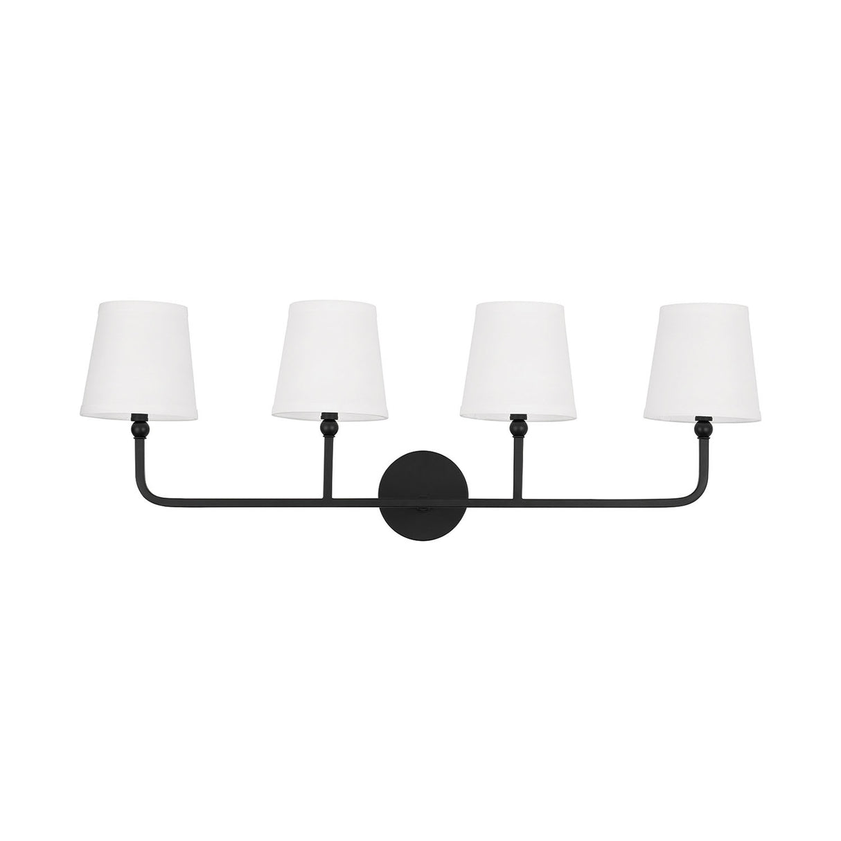 Elowen 4 Light Vanity, Matte Black