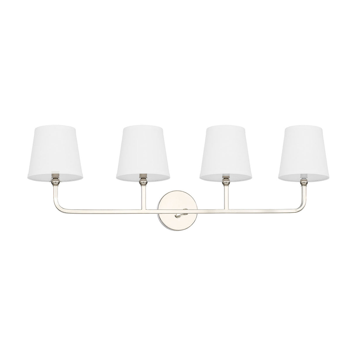 Elowen 4 Light Vanity, Polished Nickel