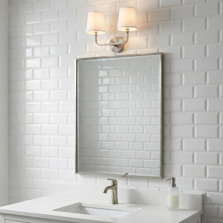 Elowen 2 Light Vanity, Brushed Nickel