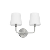 Elowen 2 Light Vanity, Brushed Nickel