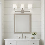 Elowen 3 Light Vanity, Brushed Nickel