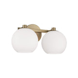 Enid 2 Light Vanity, Aged Brass
