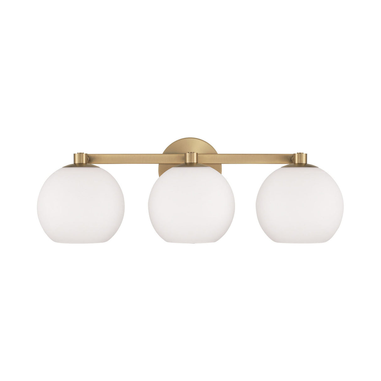 Enid 3 Light Vanity, Aged Brass