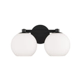 Enid 2 Light Vanity, Matte Black