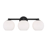 Enid 3 Light Vanity, Matte Black