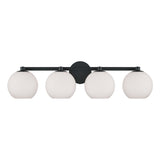 Enid 4 Light Vanity, Matte Black