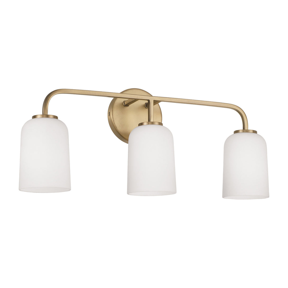Elira 3 Light Vanity, Aged Brass